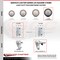Service Caster 5 Inch Maroon Poly Swivel 3/4 Inch Square Stem Caster with Total Lock Brake SCC SCC-SQTTL20S514-PPUB-MRN-34 - alternate 2